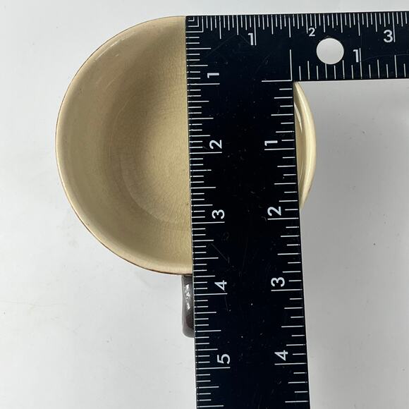 German Blue Flower Coffee Cup Signed Pottery Vtg Unique 1.5" Tea Wine Handarbeit - Picture 12 of 12